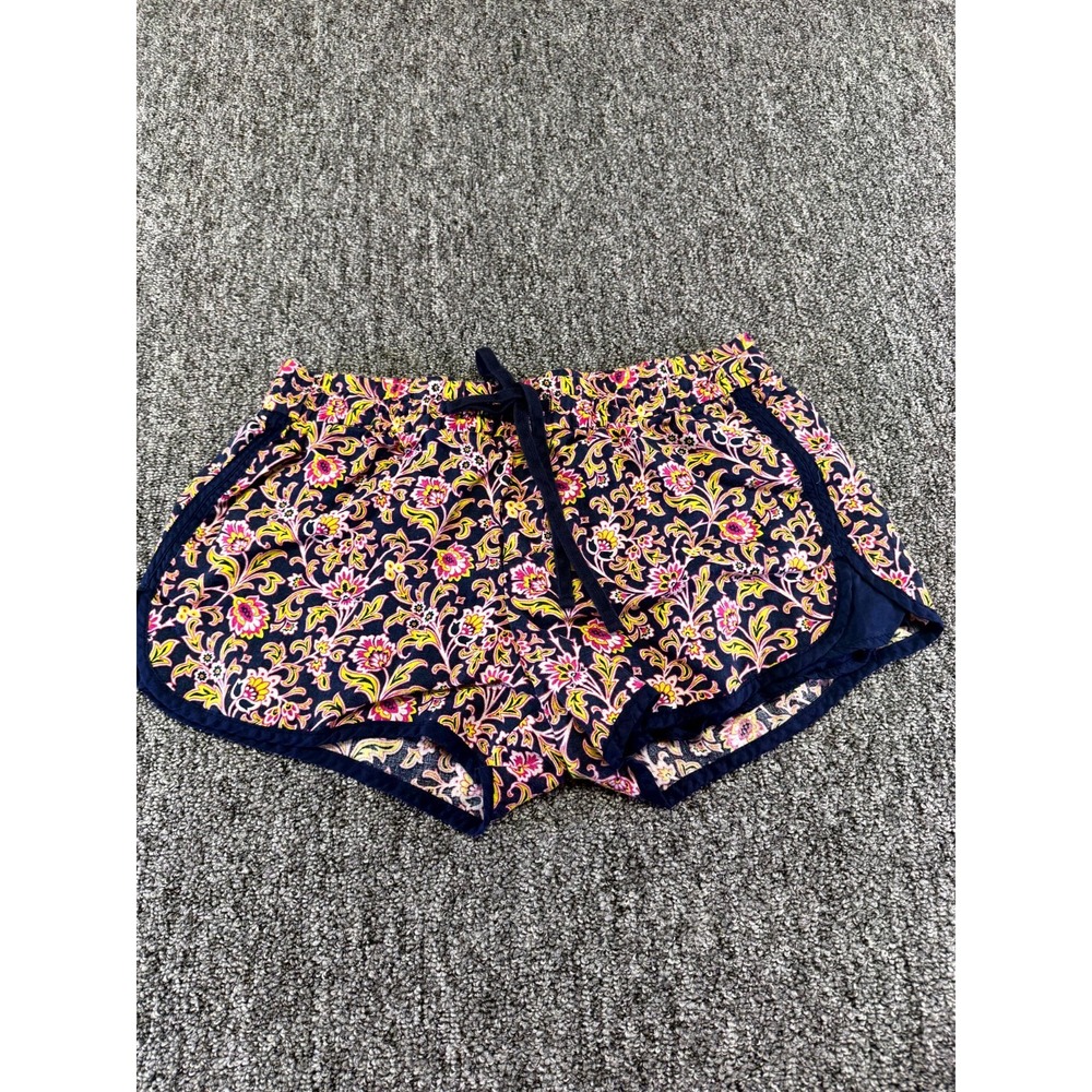 Gap Shorts Womens Small Multicolor Floral Boho Linen Boxer Drawstring Summer